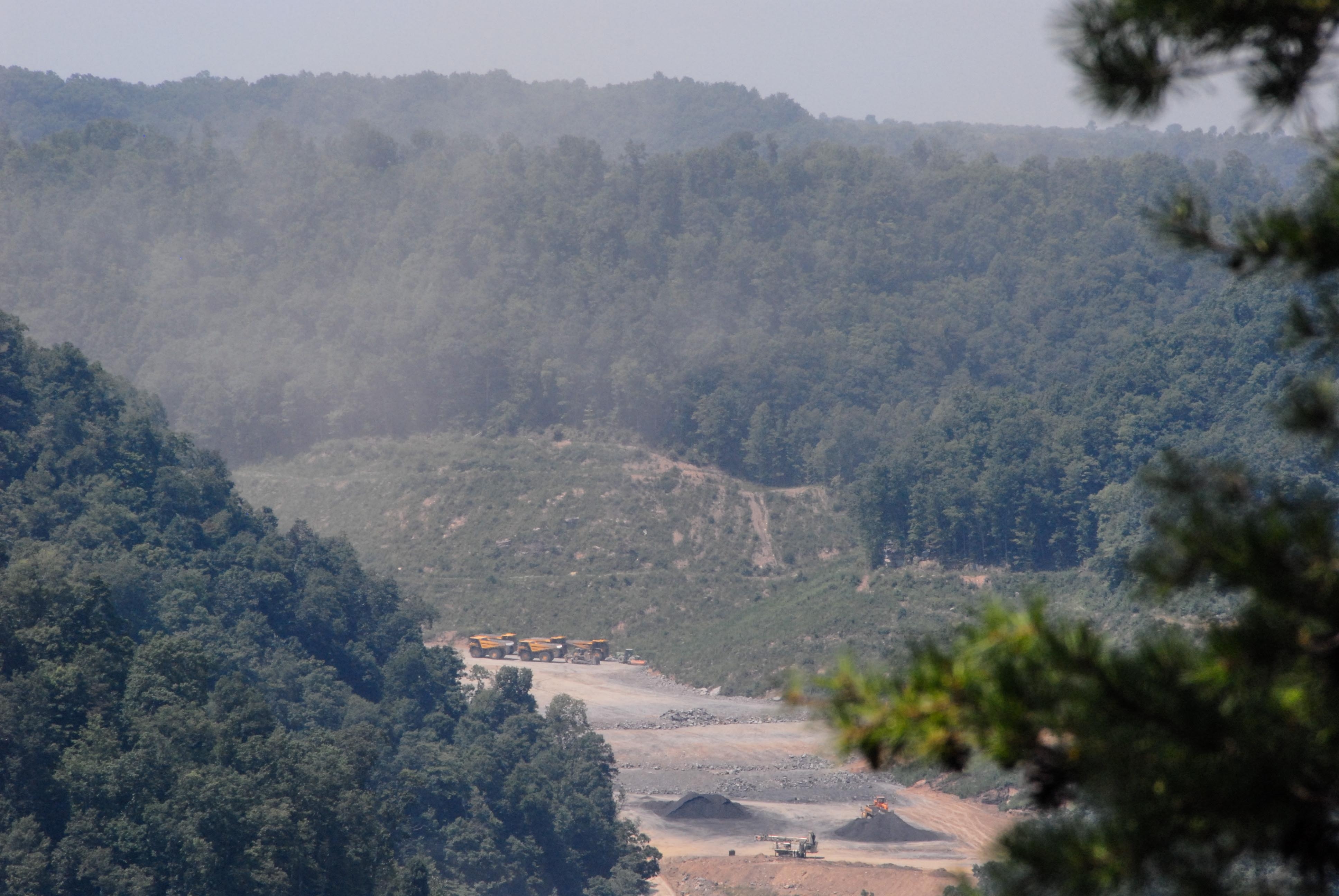 View of Worksite From Overlook