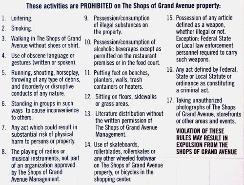Prohibited Activities